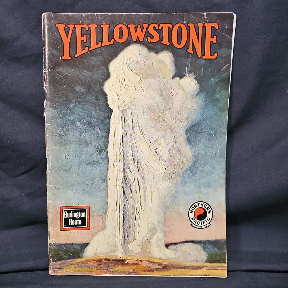 Vintage Northern Pacific Railroad Promotional Booklet on Yellowstone Park